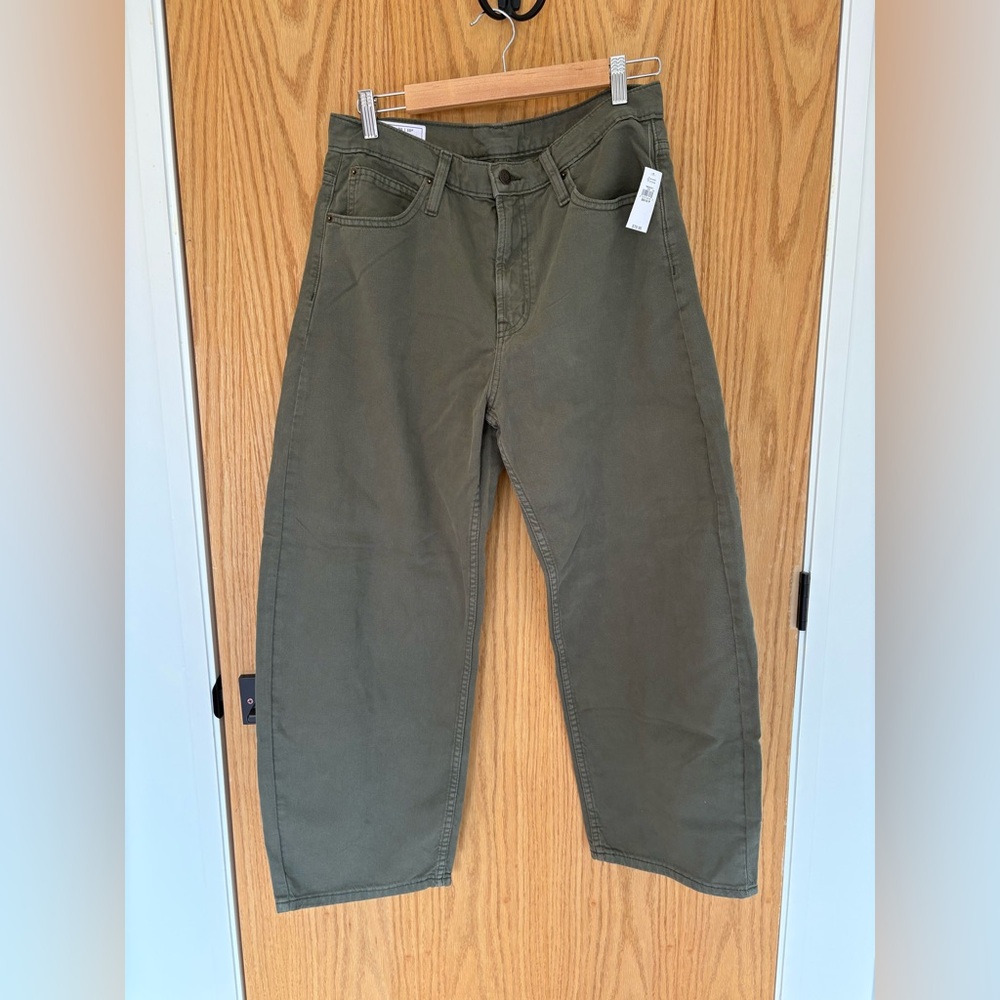 Women’s Gap Olive Green Wide-Leg barrel Pants